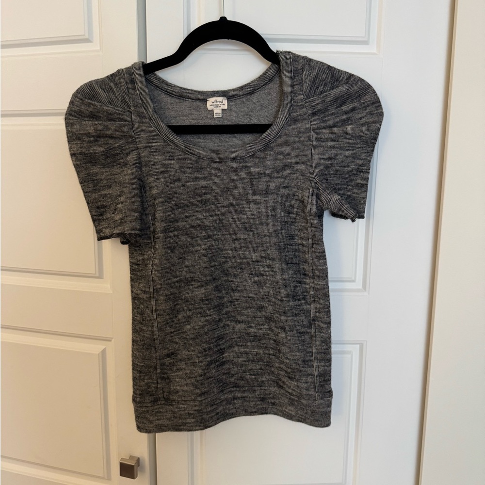 Wilfred Heather Gray Knit Top